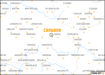 map of Candana