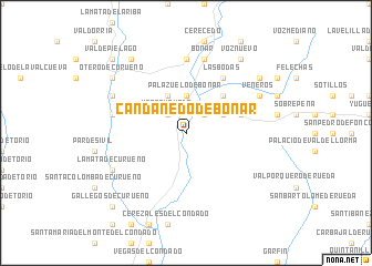 map of Candanedo de Boñar