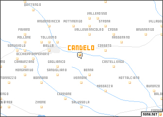 map of Candelo