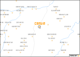 map of Çandır