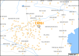 map of Candi