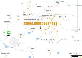 map of Candlewood Estates
