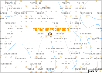 map of Candombe Sambaro