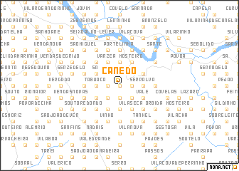 map of Canedo