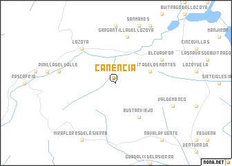 map of Canencia