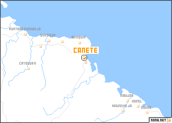 map of Cañete
