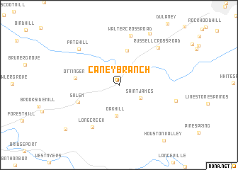 map of Caney Branch