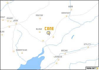 map of Cane