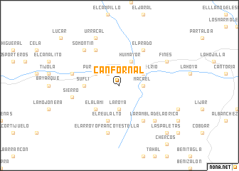 map of Canfornal