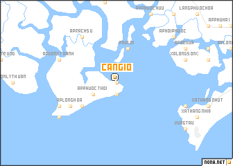 map of Cần Giờ