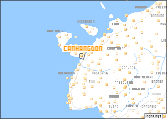 map of Canhangdon