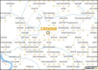 map of Canhoma