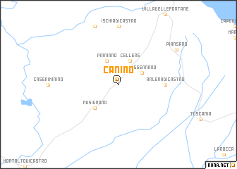 map of Canino