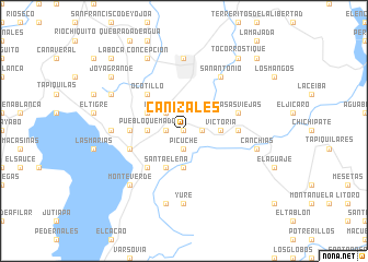 map of Cañizales