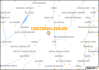 map of Cañizar de los Ajos