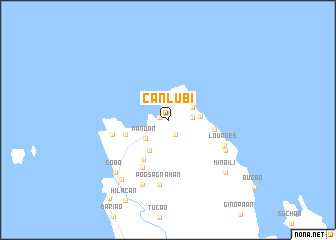 map of Canlubi
