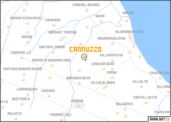 map of Cannuzzo