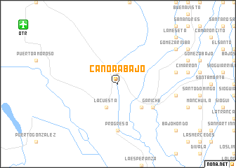 map of Canoa Abajo