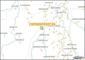map of Caño Barrancos