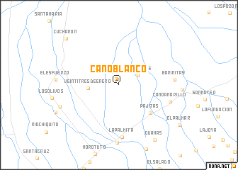 map of Caño Blanco