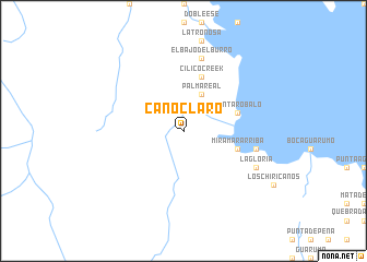 map of Caño Claro