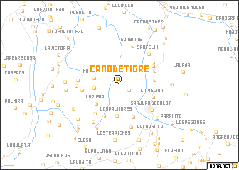 map of Caño de Tigre