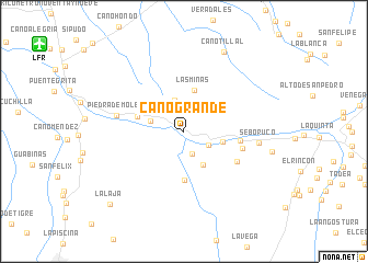 map of Caño Grande