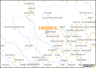 map of Cañonazo