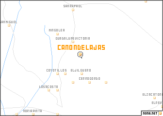 map of Cañón de Lajas