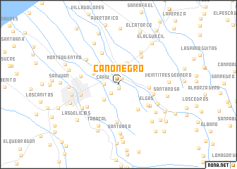 map of Caño Negro