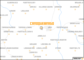 map of Caño Quebrado