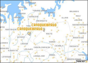 map of Caño Quebrado