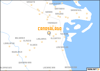 map of Caño Salado