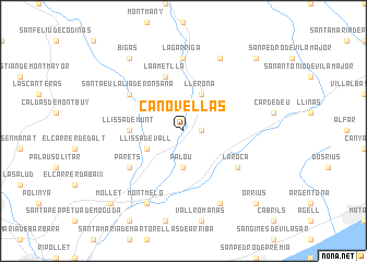 map of Canovellas