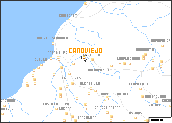 map of Caño Viejo