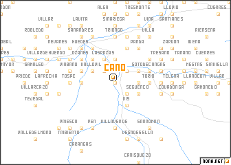 map of Caño