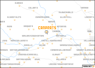 map of Caʼn Prats