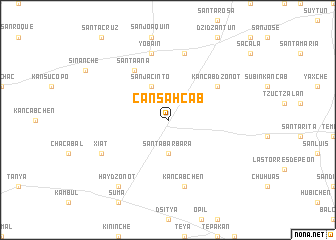 map of Cansahcab