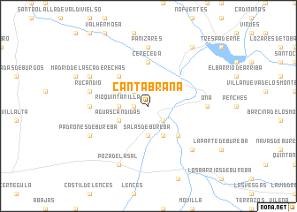 map of Cantabrana