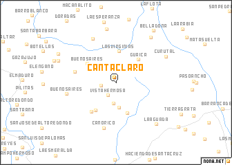 map of Cantaclaro
