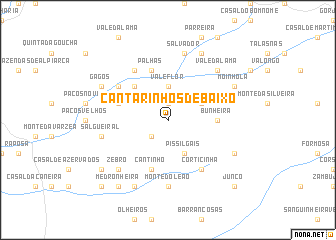 map of Cantarinhos de Baixo