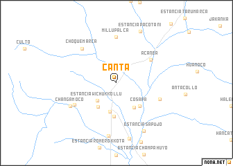 map of Canta