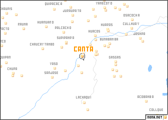 map of Canta