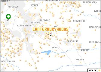 map of Canterbury Woods