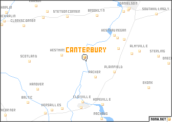 map of Canterbury