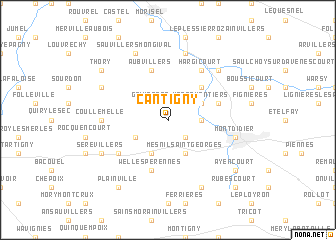 map of Cantigny