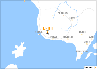 map of Canti