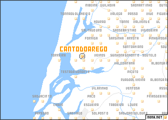 map of Canto do Arego