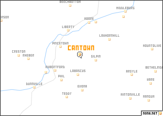 map of Cantown