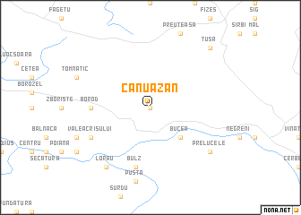 map of Cănuăzan